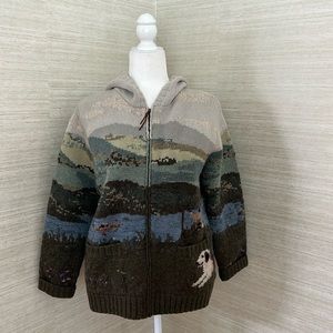 Ralph Lauren LRL Vintage Full Zip Hooded Sweater
